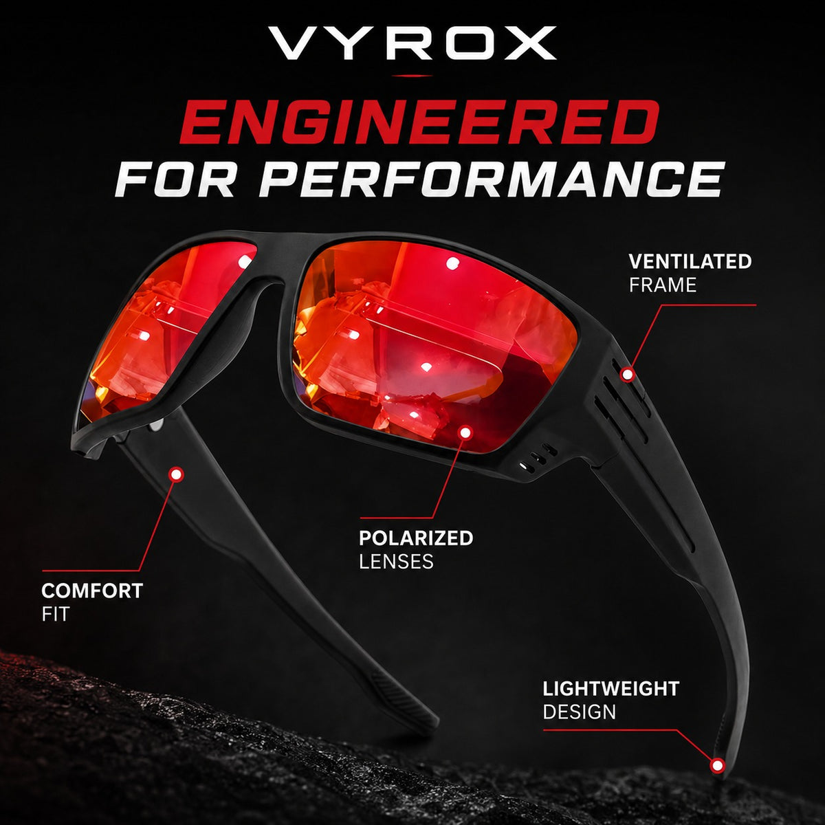 VYROX™ R1 Performance Polarized Sunglasses